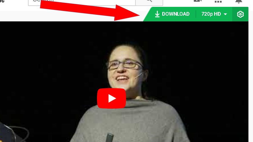 Download bar displayed by Video Downloader on a YouTube video